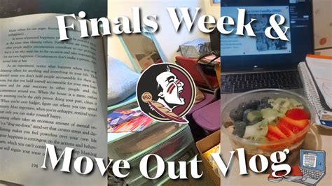 Finals Week Moving Out Of My Dorm FSU VLOG YouTube