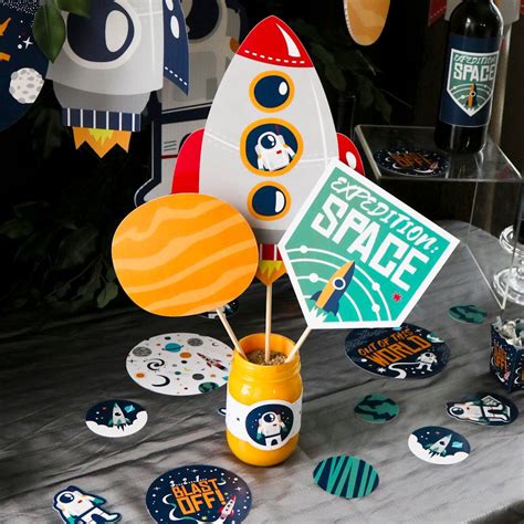 Blast Off To Outer Space Rocket Ship Baby Shower Or Birthday Party