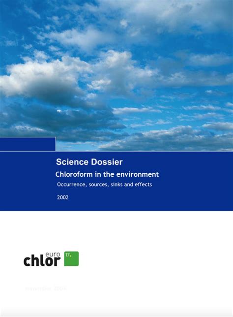 Chloroform in the environment - Occurrence, sources, sinks and effects ...