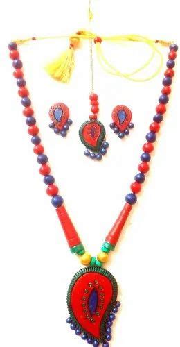 Multicolor Party Designer Terracotta Necklace Sets At Rs Piece In