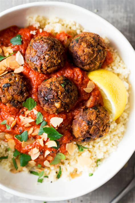 Vegan meatballs (Moroccan-inspired) - Lazy Cat Kitchen
