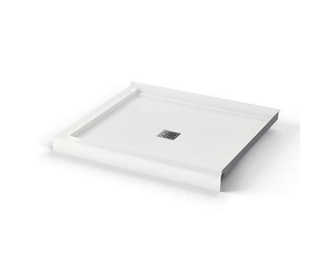 B X Acrylic Corner Right Shower Base With Anti Slip Bottom With