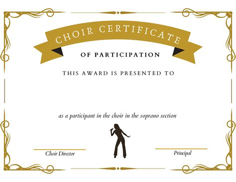 Choir Certificate Template