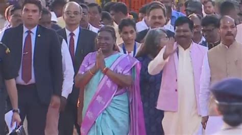 President Droupadi Murmu Arrives In Odisha On Four Day Visit