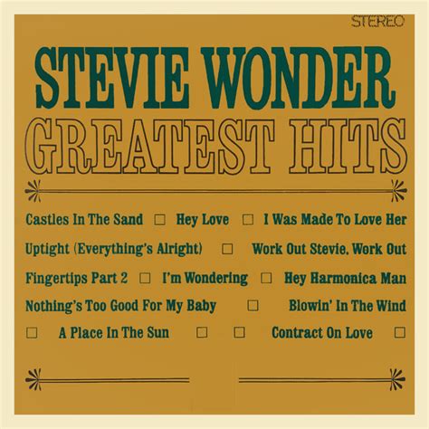 Stevie Wonder Stevie Wonder S Greatest Hits CD Discogs