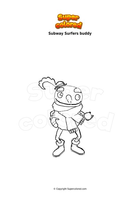 Dibujo Para Colorear Subway Surfers Buddy Supercolored