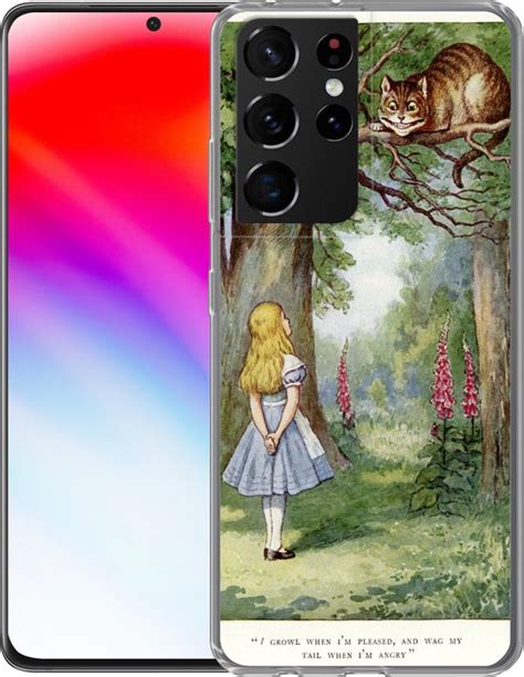 Samsung Galaxy S Ultra Hoesje Vintage Tekening Alice En De