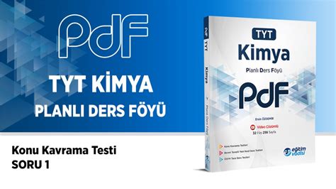 Tyt K Mya Pdf F Y Konu Kavrama Testi Soru Z Mleri Youtube