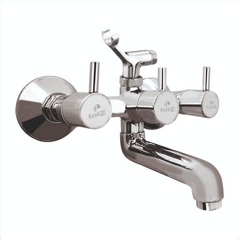 Modern Three Handle Florentine Wall Mixer Telephonic With Concealed