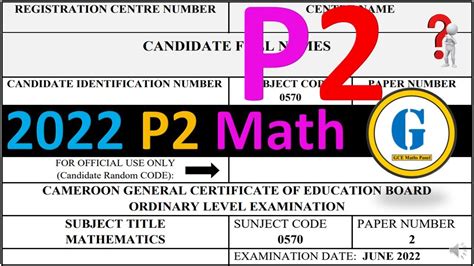 2022 Mathematics Paper 2 Ordinary Level Solutions GCE Maths Panel