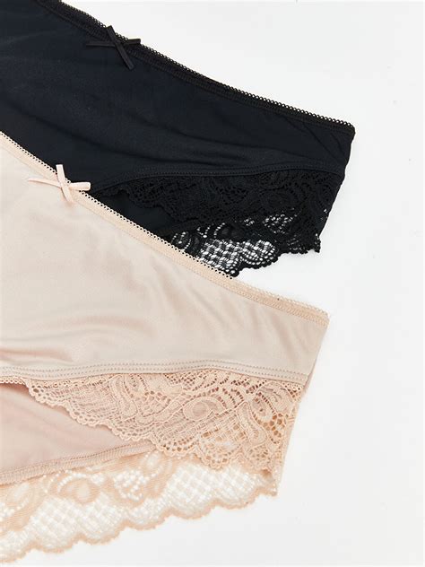 LCW DREAM Lace Detail Bikini Knickers Pack W Z G Y LC Waikiki