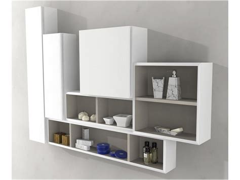 Colonna Bagno Bh Pensile Vani Con Anta X Bianco Iperceramica