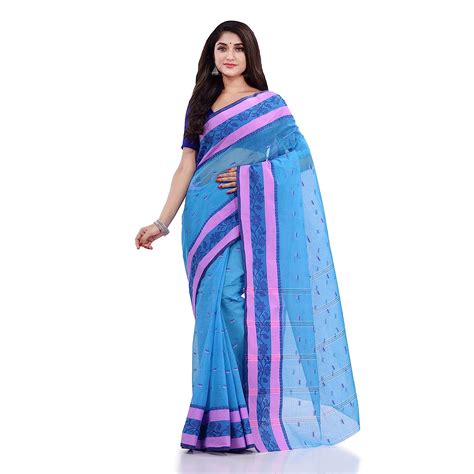 Buy DB DESH BIDESH Women S Traditional Tant Pure Cotton Handloom Saree