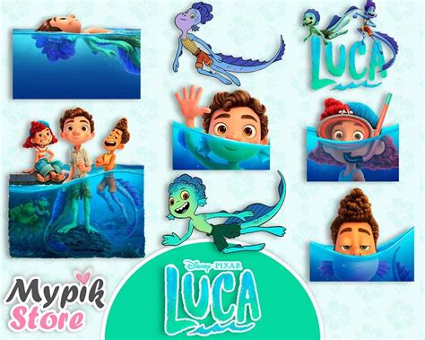 Disney Luca clipart - Instant Download - Imagens png e papeis digitais