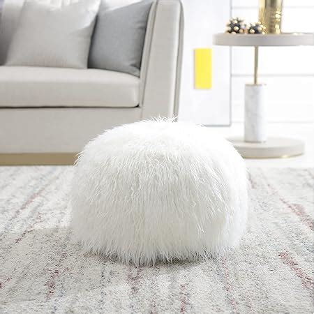 Amazon Unstuffed Ottoman Pouf Cover Faux Fur Foot Stool X