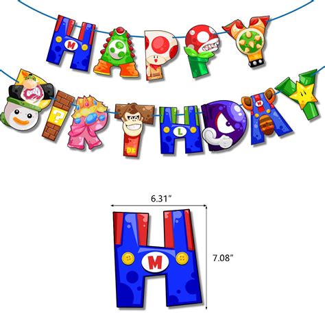 Mario Bros Birthday Decorations Etsy