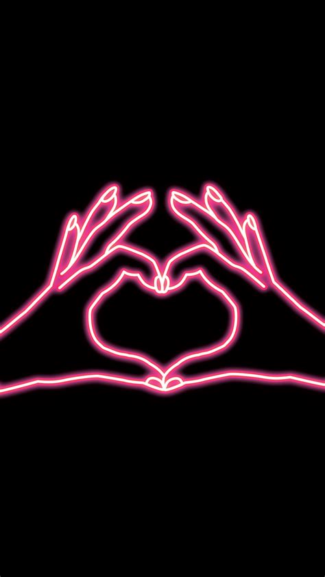 Neon Pink Hearts Wallpapers - Top Free Neon Pink Hearts Backgrounds - WallpaperAccess