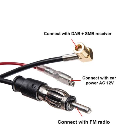 DAB Antenne AM FM Dachantenne DAB Autoantenne Verstärker SMB DIN Kombi