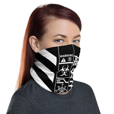 Cyberpunk Neck Gaiter Korean Streetwear Bandana Futuristic Etsy