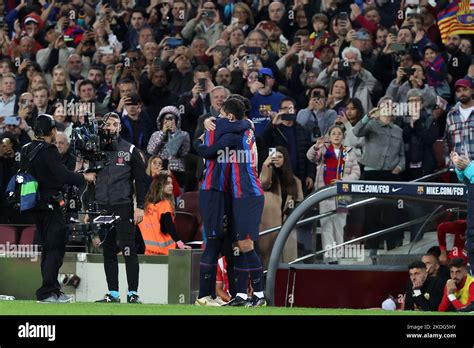 Gerard Pique Of Fc Barcelona Farewell During The Liga Match Between Fc