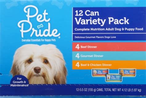 Pet Pride® Wet Dog Food Variety Pack, 12 ct / 5.5 oz - Kroger