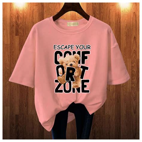 Get Fashion Baju Kaos Wanita Escape Your Bear Dewasa Baju Style