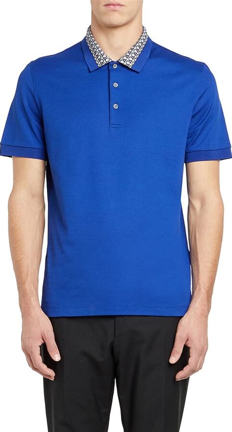 Ferragamo The Gancini Logo Collar Polo Shirt Shopstyle