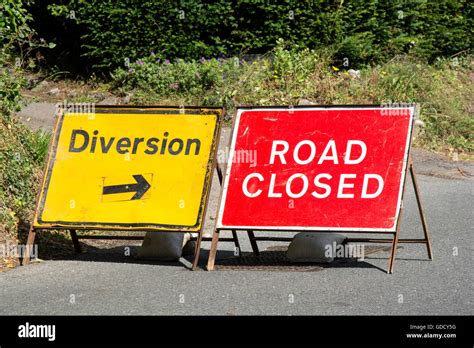 Road signs in the UK Stock Photo - Alamy