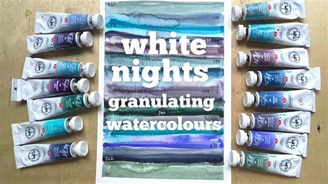 White Nights Granulating Watercolors Youtube