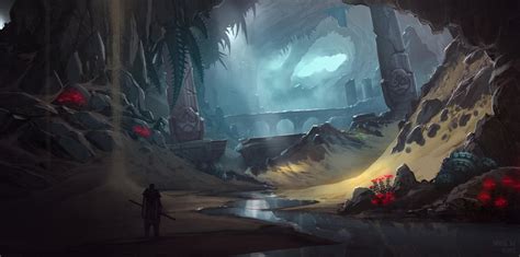 Desert cave ruins by wwsketch on DeviantArt