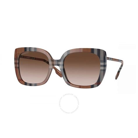 Burberry Caroll Gradient Brown Square Ladies Sunglasses Be4323 400513 54 8056597614153