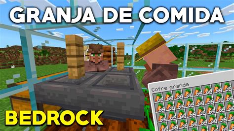 Granja De Comida Automática Minecraft Bedrock 1 20 Youtube