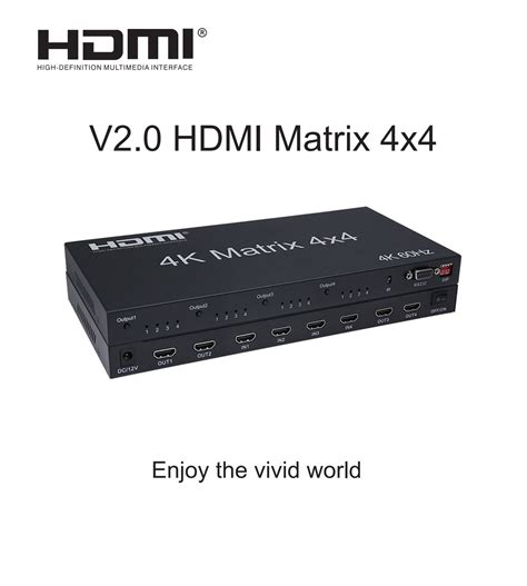 ArgoX 4x4 HDMI Matrix Video Switch Splitter With 4K 60Hz