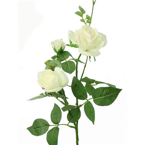 Rose Artificielle Margaux Blanche 65 Cm Roses Artificielles Artiplantes