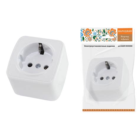Розетка 2P PE TDM Electric Дача белая SQ1824-0008 ⚡ - купить с ...