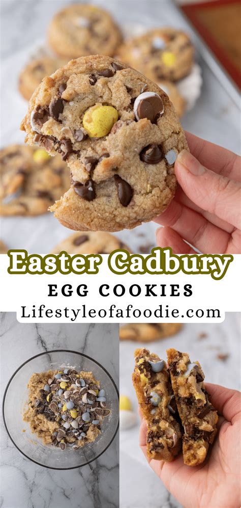 Easter Chocolate Chip Mini Cadbury Egg Cookies Recipe Lifestyle Of A