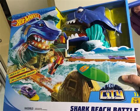 Hot Wheels Shark Beach Battle Playset New Arrivals