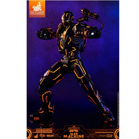 Hot Toys D Neon Tech War Machine Scale Figure Kapow Toys