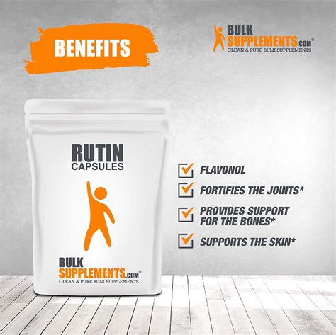 BulkSupplements.com Rutin Capsules - Vein Support Supplements ...