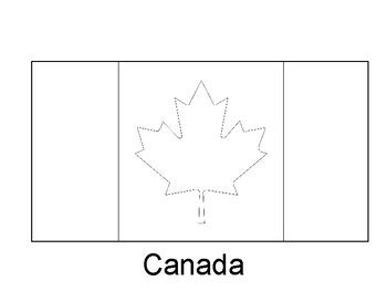 Canada Flag Printable , Canada Flag Coloring Sheet | TPT