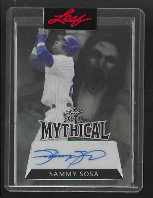 Leaf Exotic Baseball Sammy Sosa Mythical Bogeyman Autograph Auto