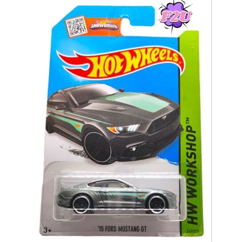 Hot Wheels 15 Ford Mustang GT Grey Shopee Malaysia