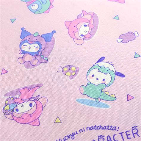 Sanrio Characters Pastel Dinosaurs Fabric by Sanrio - modes4u