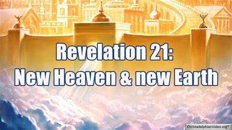 A New Heaven and New Earth: Revelation 21 | New earth, Revelation ...