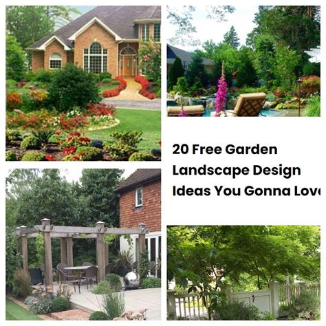 20 Free Garden Landscape Design Ideas You Gonna Love | SharonSable