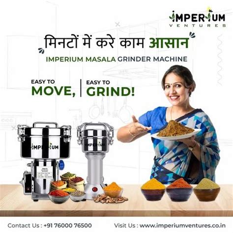 Stainless Steel Masala Spices Grinder For Dry Grinding 1600 W At Rs