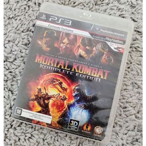 Mortal Kombat Komplete Edition Ps Original M Dia F Sica Shopee Brasil