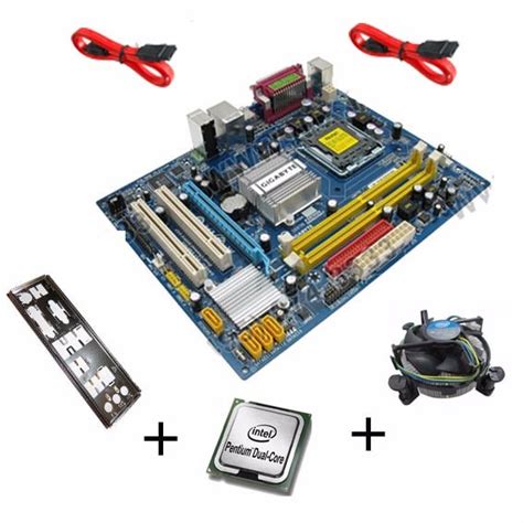 Kit Placa Mae 775 Ddr2 Gigabyte Ga 945gcm S2c Dual Core R 224 99