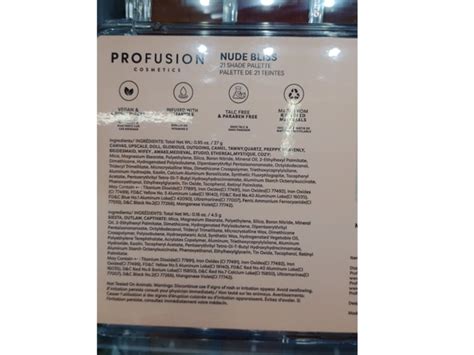 Profusion Cosmetics Nude Bliss Eyeshadow Palette Ingredients and Reviews