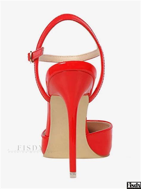 Fisdy Elegantes zapatos de tacón nude con punta puntiaguda y diseño Slingback para mujer